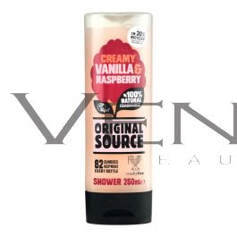 Original Source Shower Gel 250ml Creamy Vanilla & Raspberry