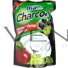 Mama Lemon Dishwashing 680ml Refill Charcoal Lime
