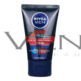 Nivea Men Acne 8H Oil Clear Scrub 100ml Acne Defense + Purify