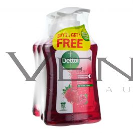 Dettol Handwash 250gx3 Uplift Strawberry & Raspberry