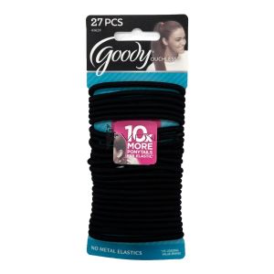 Goody Hair Bobbles Ouchless Black 27pcs Pack