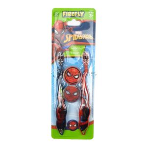 Firefly Toothbrush w/Cap Spiderman Travel Kit 2s