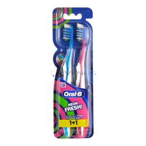 Oral-B Toothbrush Neon Fresh 2s Soft Pack