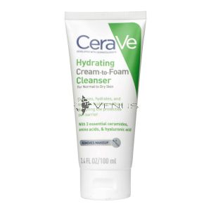 Cerave Hydrating Cream To Foam Cleanser 100ml For Normal To Dry Skin