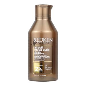 Redken All Soft Mega Curls Shampoo 300ml PH Balanced Formula