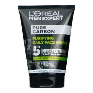 L'Oreal Men Daily Face Scrub Pure Carbon 100ml Purifying
