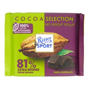Ritter Sport Cocoa Selection 81% Extra Intense 100g