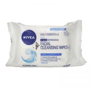 Nivea Daily Essentials 3in1 Refreshing Facial Cleansing Wipes 25s