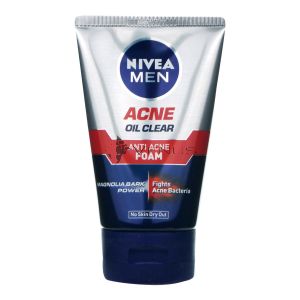 Nivea Men Acne Oil Clear Facial Foam 100g Anti-Acne