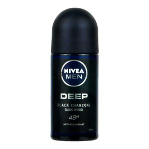 Nivea Deodorant Roll On 50ml Men Deep Black Charcoal
