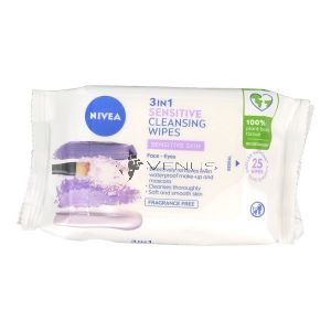 Nivea Cleansing Wipes Biodegradable 25s Sensitive