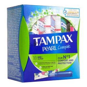 Tampax Pearl Compak Super (18 Tampons)