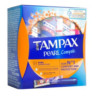 Tampax Pearl Compak Super Plus (18 Tampons)