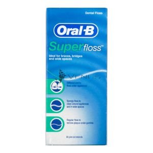 Oral-B Super Floss Pre-Cut Strands 50s