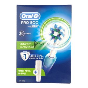 Oral-B Toothbrush Pro 500 Electric Crossaction 1s+ Travel Case