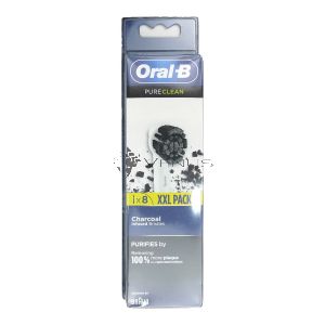 Oral-B Toothbrush Refill Pure Clean 8s Charcoal