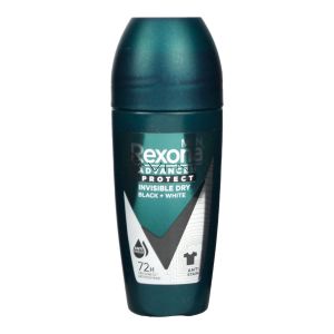 Rexona Roll On 45ml Men Invisible Dry Black White