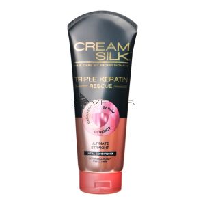 Cream Silk Triple Keratin Conditioner 340ml Ultimate Straight