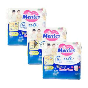 Merries Baby Diapers Pants XXL 24s (1Carton=3Pack)