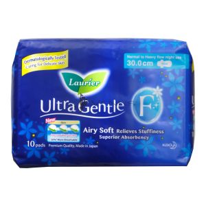 Laurier Ultra Gentle Night Slim 30cm 10s