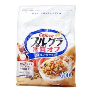 Calbee Less Sugar Natural Fruit Granola Cereal 600g