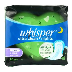 Whisper Ultra Extra Heavy Flow & Overnite Wing 12s