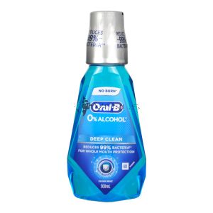 Oral-B Mouthwash Deep Clean 500ml Clean Mint Zero Alcohol