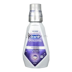Oral-B Mouthwash 3D White 473ml Clean Mint Zero Alcohol