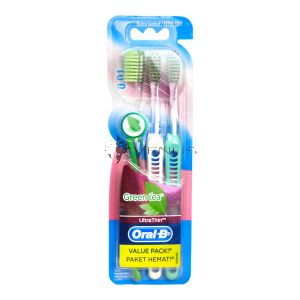 Oral-B Toothbrush Ultra Thin Green Tea 3s Extra Soft