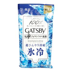 Gatsby Facial Wipes 15s Icy Cold