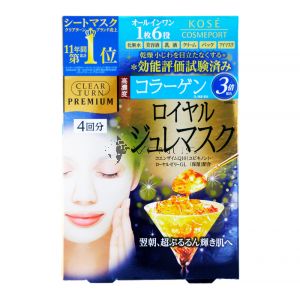 Kose Clear Turn Premium Royal Jelly Collagen Mask 4S