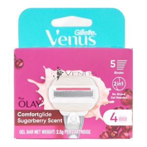 Gillette Venus Comfortglide Sugarberry Scent With Olay Cartridge 4s