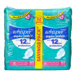 Whisper Protect Regular Flow Wings 23cm 32s