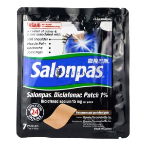 Salonpas Diclofenac 1% 7Patches For Severe & Persistent Pain