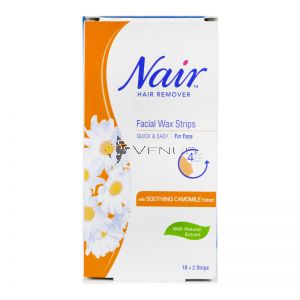 Nair Facial Wax Strips 12s