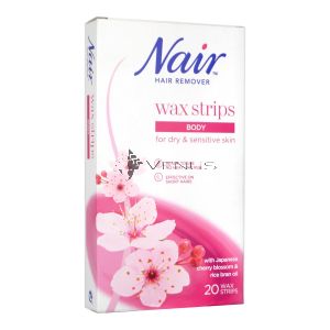 Nair Hair Remover Body Wax Strips 20s for Dry & Sensitive Skin