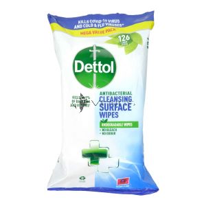 Dettol Wipes Surface Cleaning 126s
