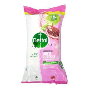 Dettol Wipes Multipurpose Cleaning 105s Pomegranate & Lime Splash