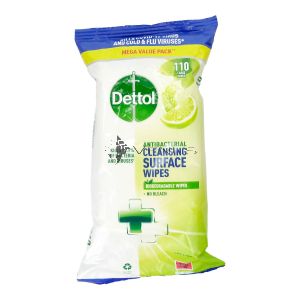 Dettol Wipes Surface Cleansing 110s Lime & Mint
