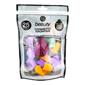 County Cosmetic Sponges 25s Pack