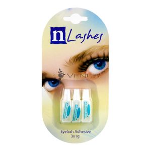 N Lashes Eyelash Adhesive Clear 3x1g Pack For Strip Lashes