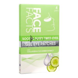 Face Facts Soothe Puffy Tired Eyes Gel Eye Patches 4 Pairs