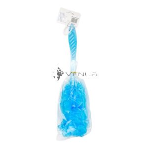 Athena Mesh Bath Brush With Handle (Assorted Colours)