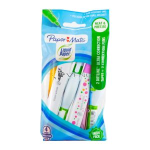 Papermate 2 Correction Tapes +2 Correction Pens Pack