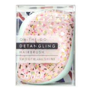 Tangle Teezer Compact Detangling Hairbrush Terrazzo Effect-Smooth & Shine
