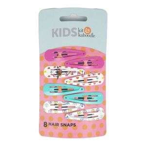 Kit&Kaboodle Kids Hair Snaps 8s Assorted Colours