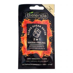 Bielenda Black Sugar Detox 2in1 Face Mask 8g