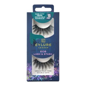 Eylure Eco Lash & Stash Eyelash Vegan Faux Mink Double Date