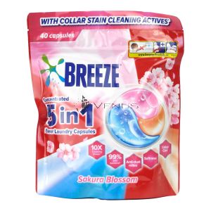 Breeze Laundry 40 Capsules 5 in 1 Sakura Blossom