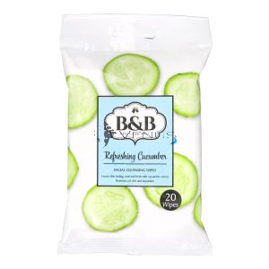 Belle And Bell Refreshing Cucumber Facial Cleansing Wipes 20s